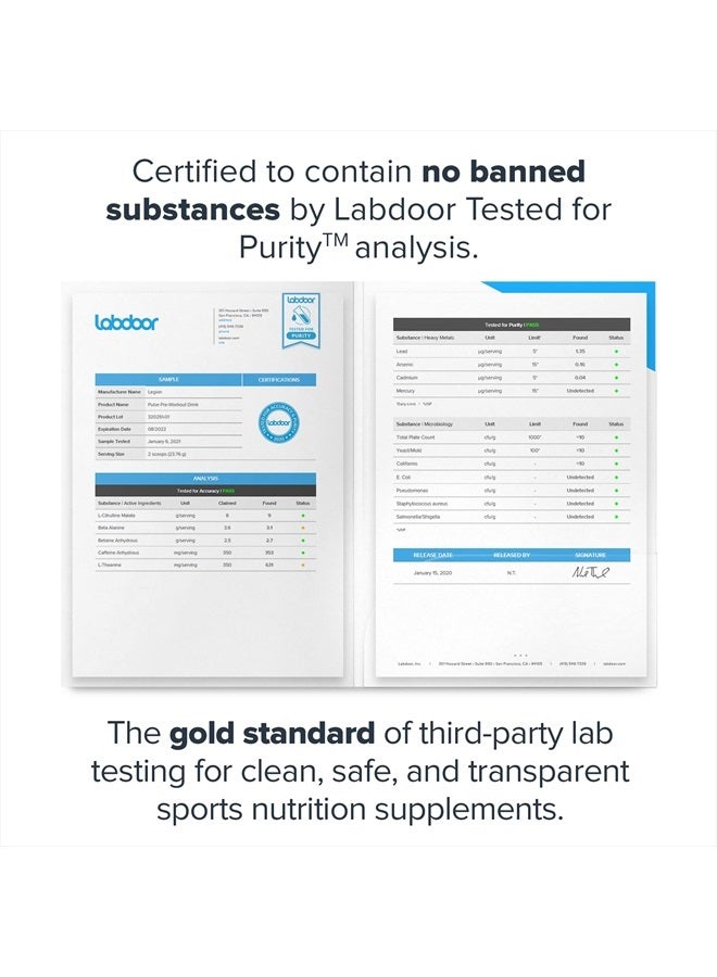 Legion Pulse Pre Workout Supplement - All Natural Nitric Oxide Preworkout Drink to Boost Energy, Creatine Free, Naturally Sweetened, Beta Alanine, Citrulline, Alpha GPC (Green Apple) - Image 4