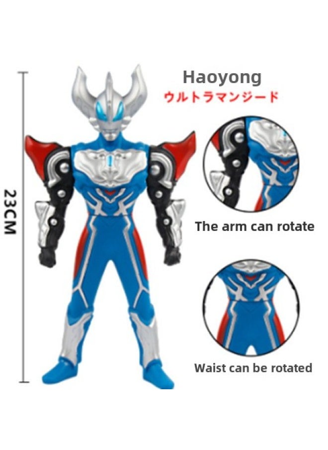 null - 23cm Children's Soft Rubber Toy Multi-style Ultraman Degas Boy's Birthday Gift Sailor Toy Soft Rubber Doll-Color:64.jedhaoyong - Image 1