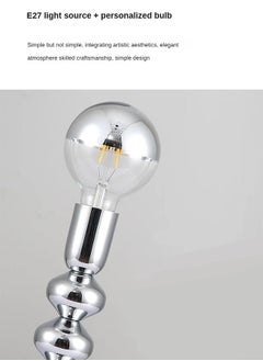 Glanfen Nordic Style Table Lamp Bedside Lamp 6W Iron Water Pipe Design Minimalist Artistry Aluminum Craft Electroplated Mirror Surface Ideal for Home Office Decor Modern Lighting Solution  - Image 5