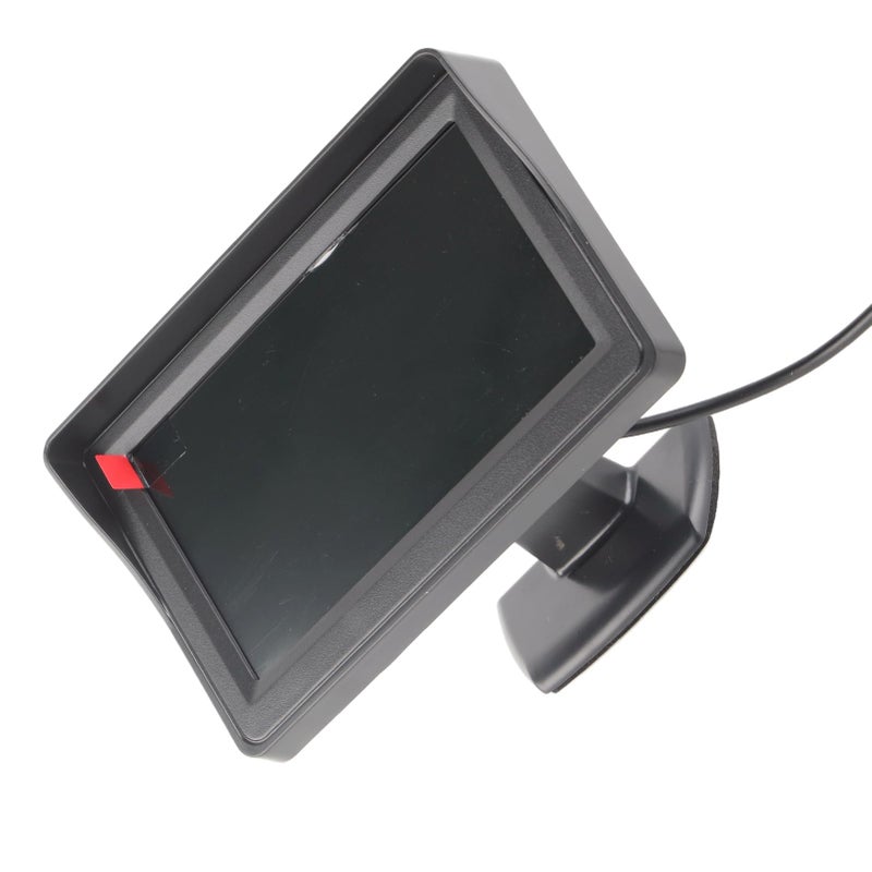 4 3 بوصة شاشة LCD عرض كاميرا الرؤية الخلفية للسيارة SUV فان شاحنة أسود - Image 4
