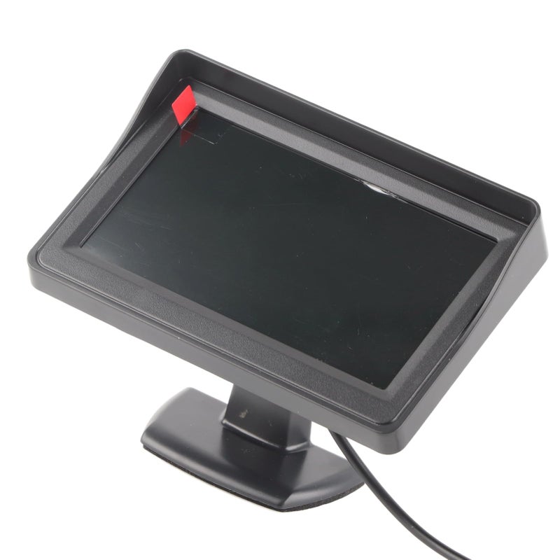 4 3 بوصة شاشة LCD عرض كاميرا الرؤية الخلفية للسيارة SUV فان شاحنة أسود - Image 2