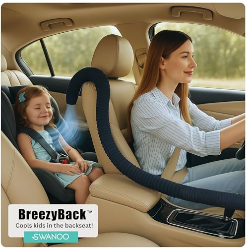Swanoo Car AC Vent Extender | Air Vent Hose for Backseat | Directs Cool or Hot Air to Kids & Pets | Universal Fit | Extends Up to 10 FT | AC Tube for Baby Car | Back Seat Air Conditioning | BreezyBack - Image 3