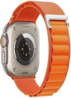 Trail/Alpine Loop Nylon Band Compatible with Apple Watch Ultra 2/Ultra Band 49mm 45mm 44mm 42mm, Adjustable with Metal Strap for iWatch Ultra Series10/ 9/8/7/6/5/4/3/2/1/SE2/SE