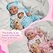 BABESIDE Reborn Baby Dolls Twins 20 inch Realistic Newborn Real Life Baby Boy Girl Dolls Lifelike Soft Vinyl and Cloth Body with Feeding Kit Gift Box for Kids Age 3 - Image 4