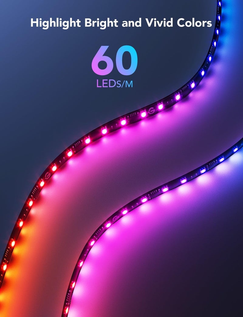 Govee Gaming Light for Monitor G1 - RGBIC LED Backlight for 27-34 Inch PC with Color Matching and 123 Scene Modes - Image 3