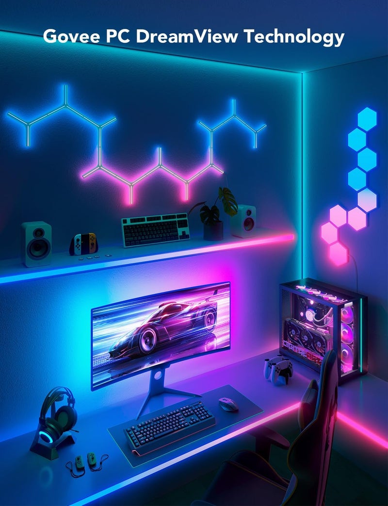 Govee Gaming Light for Monitor G1 - RGBIC LED Backlight for 27-34 Inch PC with Color Matching and 123 Scene Modes - Image 4