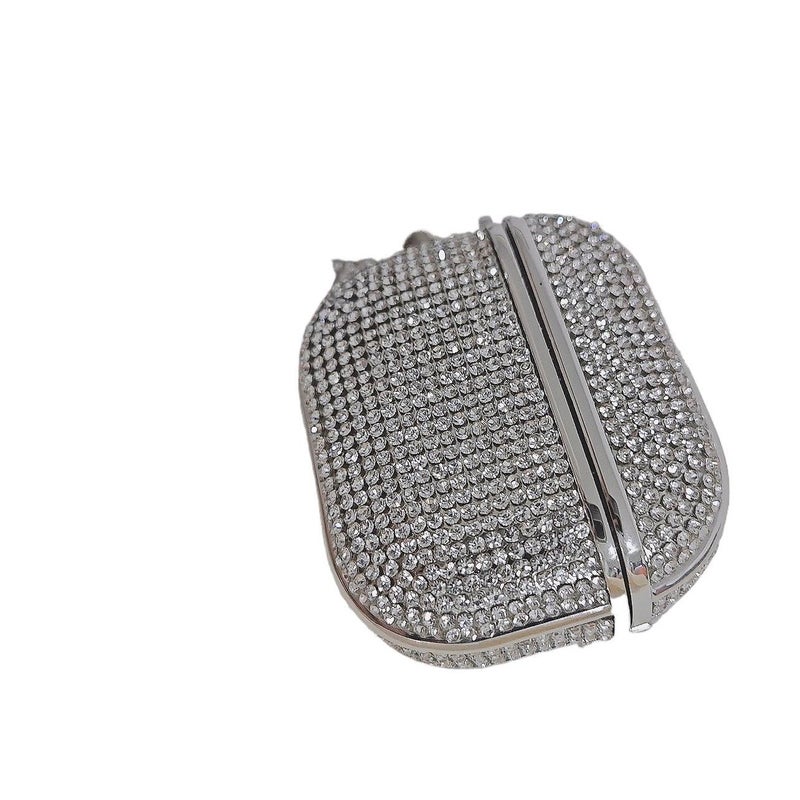 حافظة حماية متوافقة مع سماعات AirPods Pro / سماعات AirPods 1 / 2 مع غطاء صلب باللون Silver وحماية من الخدش وحمل يومي خفيف خفيف الوزن من البلاستيك - NADI - Image 4