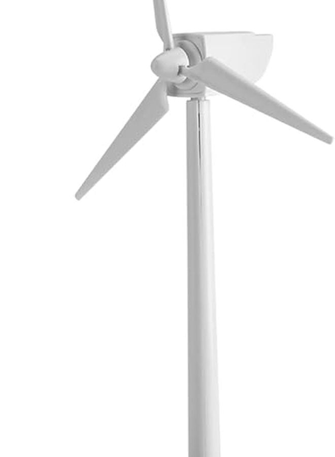 كيينسو لعبة طاحونة هوائية صغيرة تعمل بالطاقة الشمسية، تعليمية، لتزيين منزل الأطفال، مصنوعة من الأبيض ABS، مقاس 14×9×26 سم - Image 1