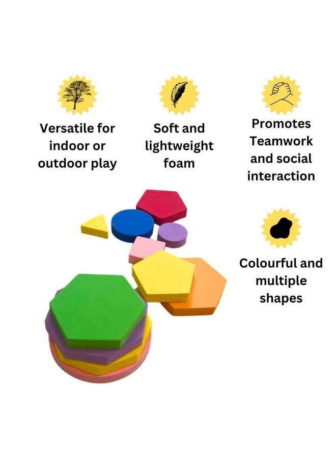 مجموعة ألعاب لاغوري الرغوية الملونة من توي سكيب - 11 قطعة بألوان متعددة وأشكال متنوعة - متعة داخلية وخارجية لجميع الأعمار - Image 3