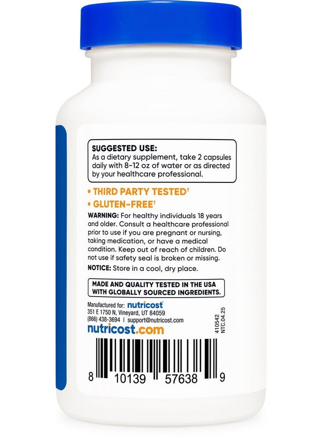 Nutricost Benfotiamine (600 mg) 180 Capsules - Fat Soluble Vitamin B1, Gluten Free, Non-GMO, Vegan, 90 Servings - Image 4