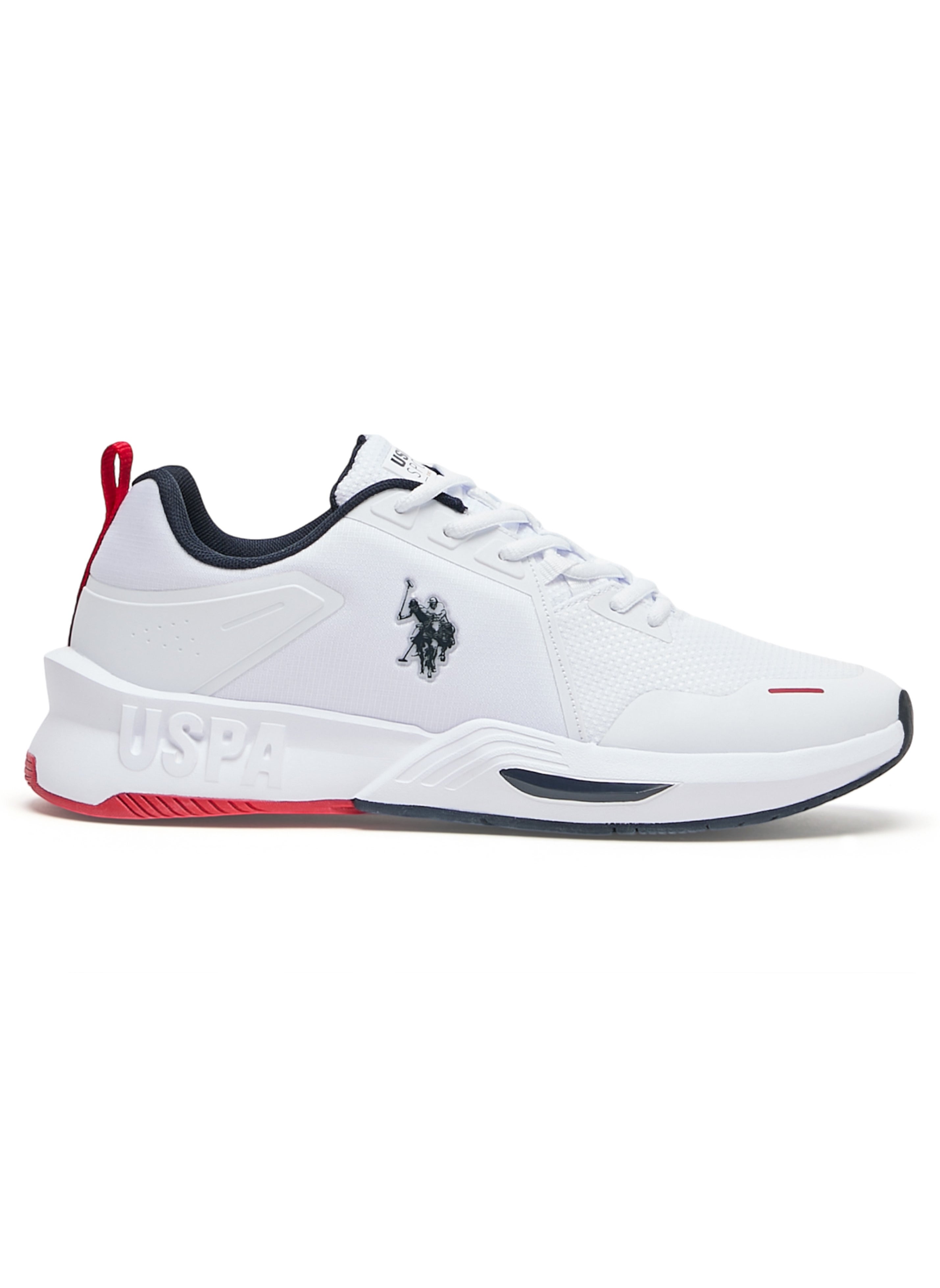 U.S. Polo Assn. Men's White Sneakers - Lightweight, Breathable and Comfortable Shoes 