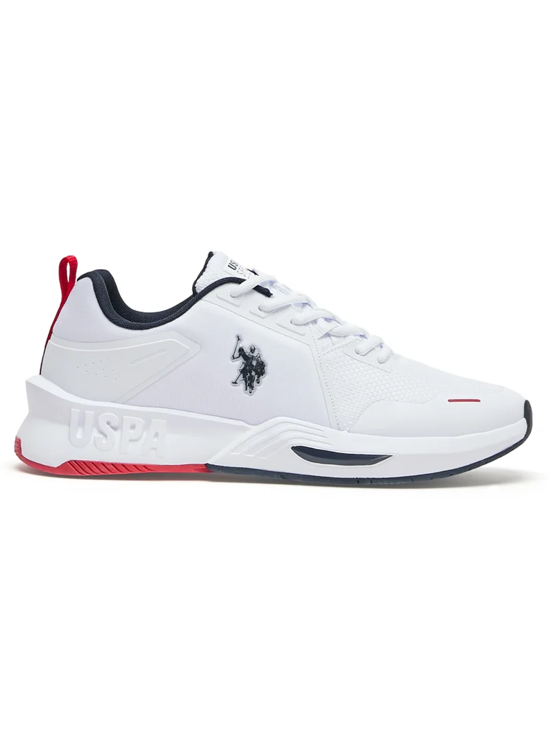U.S. Polo Assn. Men's White Sneakers - Lightweight, Breathable and Comfortable Shoes