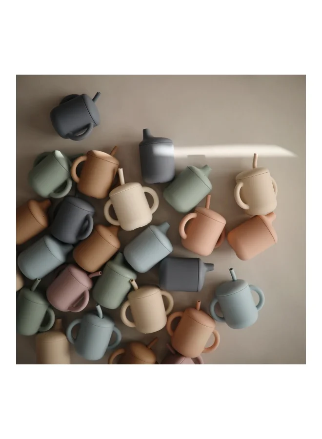 mushie Silicone Sippy Cup Blush