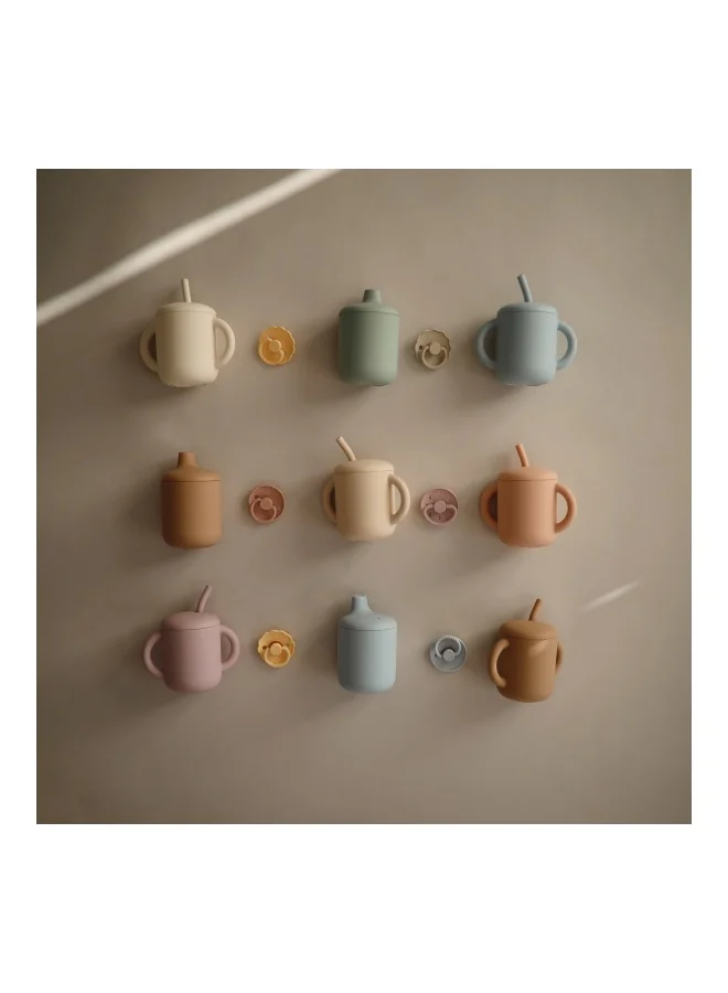 mushie Silicone Sippy Cup Blush