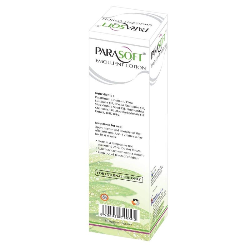 Parasoft Emollient Lotion  100ml  Lightweight Skin Moisturizer  Hydrating  Nourishing Formula  FragranceFree  NonGreasy Pack of 2 - Image 2