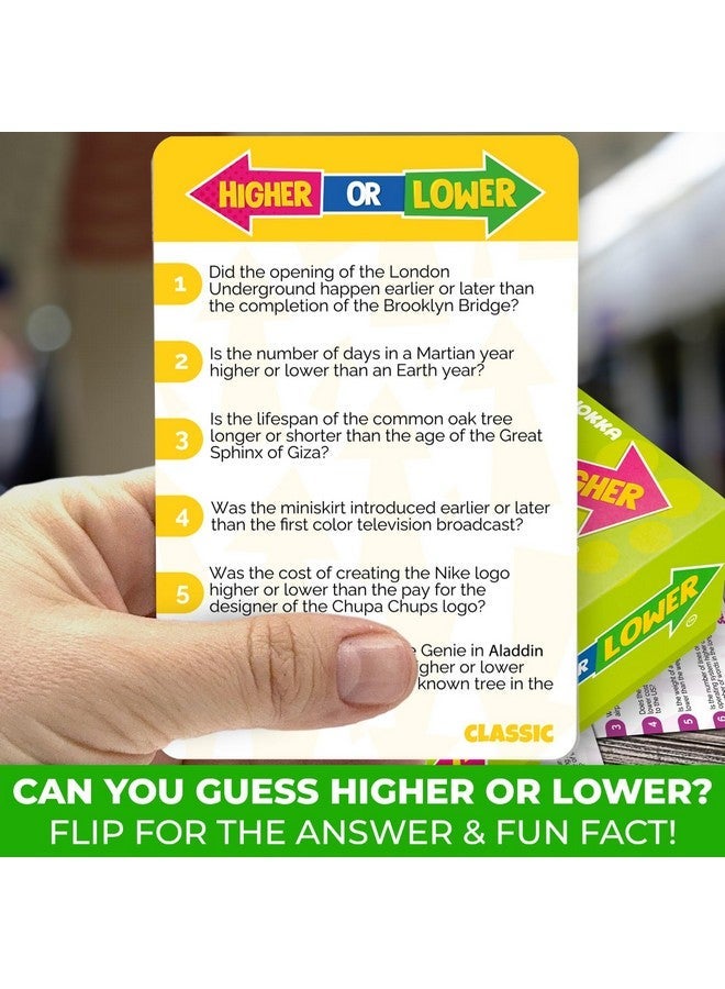 QUOKKA Trivia Board Games for Kids and Adults - Family Night Board Game Cards 4xSet Higher or Lower | Guess Fun Questions | Easy to Learn | 2 + Players - Challenge History, Science, Geography & More - Image 5