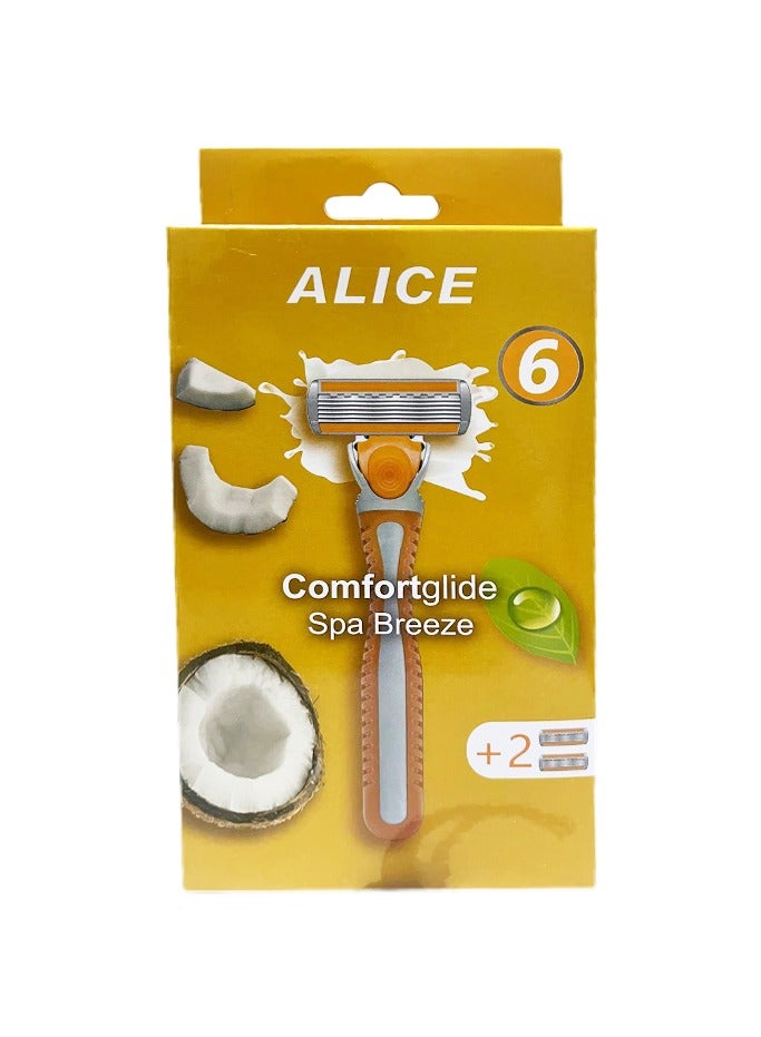 Alice Razor Alice Alice Comfort Glide Spa Breeze + 2 Razor | Best Price Egypt ...