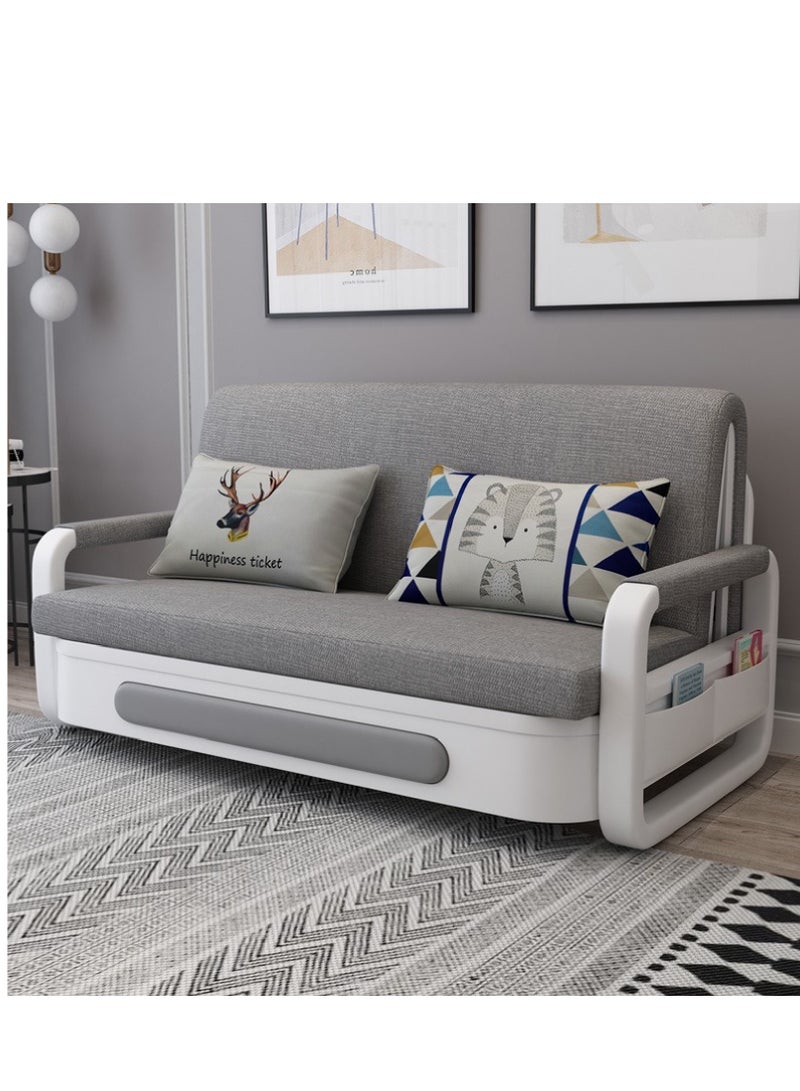 WENBO Pull Out Sofa Double Bed Multifunction Couch Bed Modern Style Sofa Bed Chair For Living & Bed Room (Grey)-1.8m - Image 1