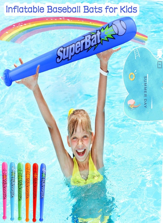 Sonarun 18 Pack 31.5 Inch Inflatable Baseball Bats Blow Up Baseball Bat Inflatable Toy Bat Inflates for Kids Carnival Birthday Baseball Theme Party Supplies, 6 Colors - Image 3