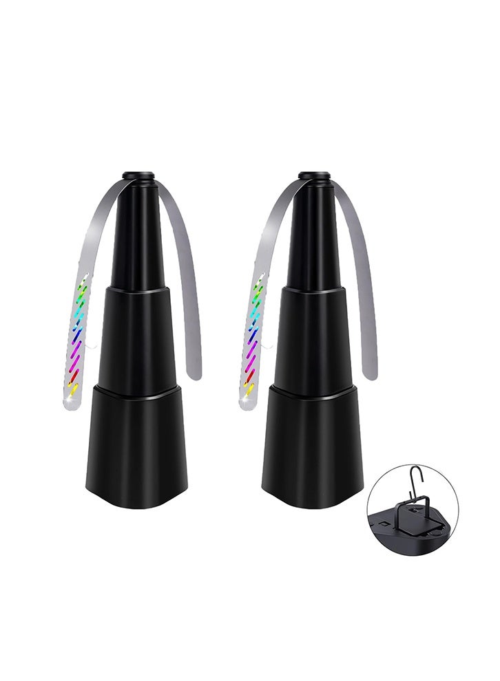 GNAFOTU Fly Fans for Tables,Table Top Fly Fan Fly Spinner with Holographic Blades, Batteries Powered for Picnic, Kitchen, Party, Restaurant, and BBQ - Image 1