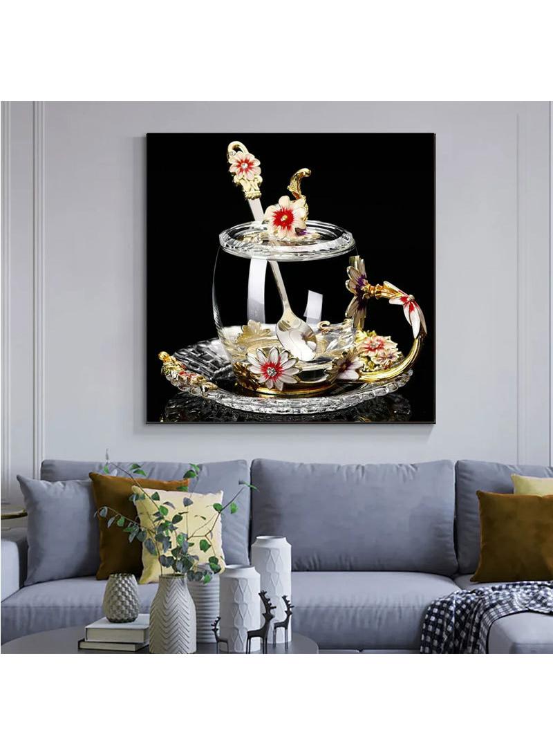 Bluejw 30*40cm Diy Diamond Painting Round Diamond Living Room Decorative Hanging Painting - Image 1