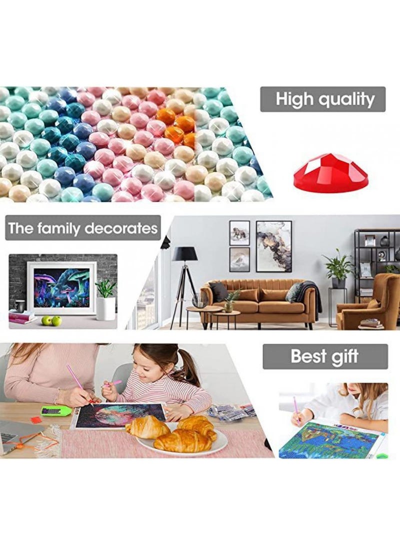 Bluejw 30*40cm Diy Diamond Painting Round Diamond Living Room Decorative Hanging Painting - Image 4