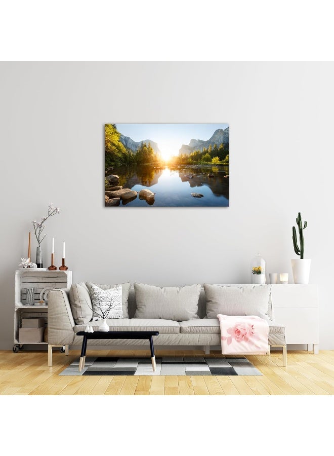Home Trove Canvas Wall Art Utah National Parks Yosemite Canvas Print Landscape Painting Artwork Framed Home Decor Nature Poster For Bedroom Ready To Hang(24X36 Inch) - Image 3