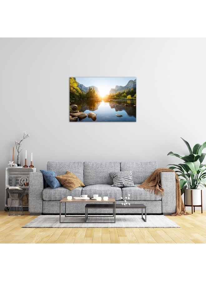 Home Trove Canvas Wall Art Utah National Parks Yosemite Canvas Print Landscape Painting Artwork Framed Home Decor Nature Poster For Bedroom Ready To Hang(24X36 Inch) - Image 4