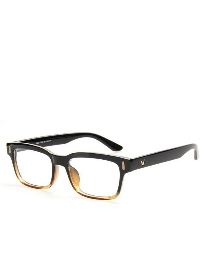 New Full Frame V-shaped Fashion Flat Mirror Men And Women With Square Personality Anti-blue Light Glasses 8084