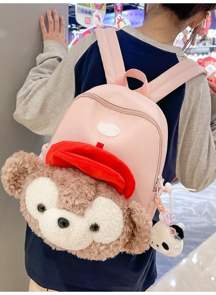 JCB CHIC حقيبة ظهر كبيرة السعة برسوم كرتونية لطيفة، حقيبة مدرسية بحزام قابل للتعديل، حقيبة مدرسية متينة، حقيبة سفر للطلاب - Image 1