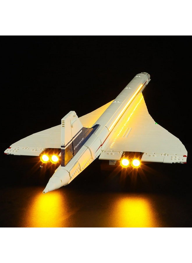 BRIKSMAX - Lighting Kit For Lego Icons Concorde - Compatible With Lego 10318 Building Set- Not Include Lego Set - Image 1