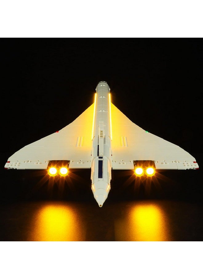 BRIKSMAX - Lighting Kit For Lego Icons Concorde - Compatible With Lego 10318 Building Set- Not Include Lego Set - Image 1