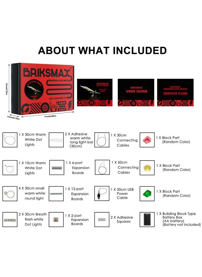 BRIKSMAX - Lighting Kit For Lego Icons Concorde - Compatible With Lego 10318 Building Set- Not Include Lego Set - Image 1