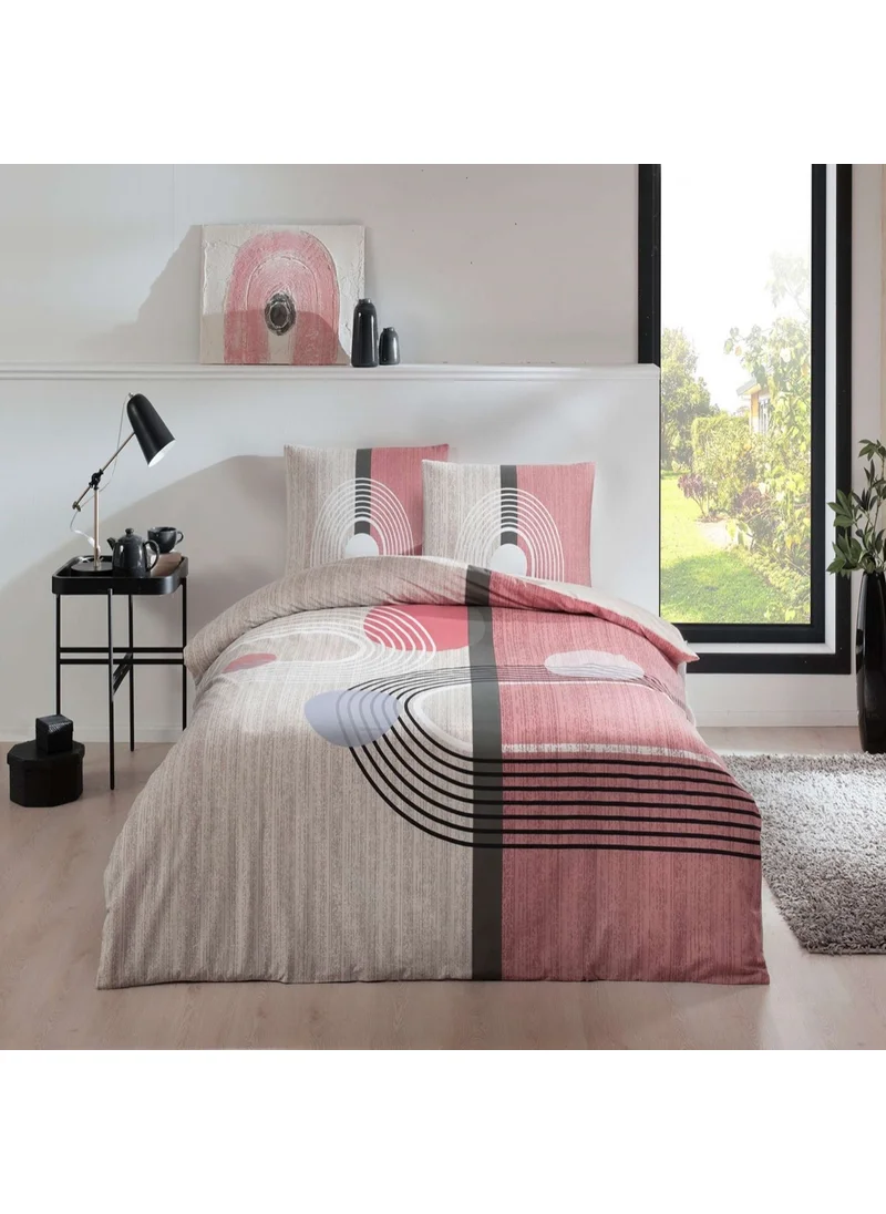 Taç Alex Pink Ranforce Double Duvet Cover Set