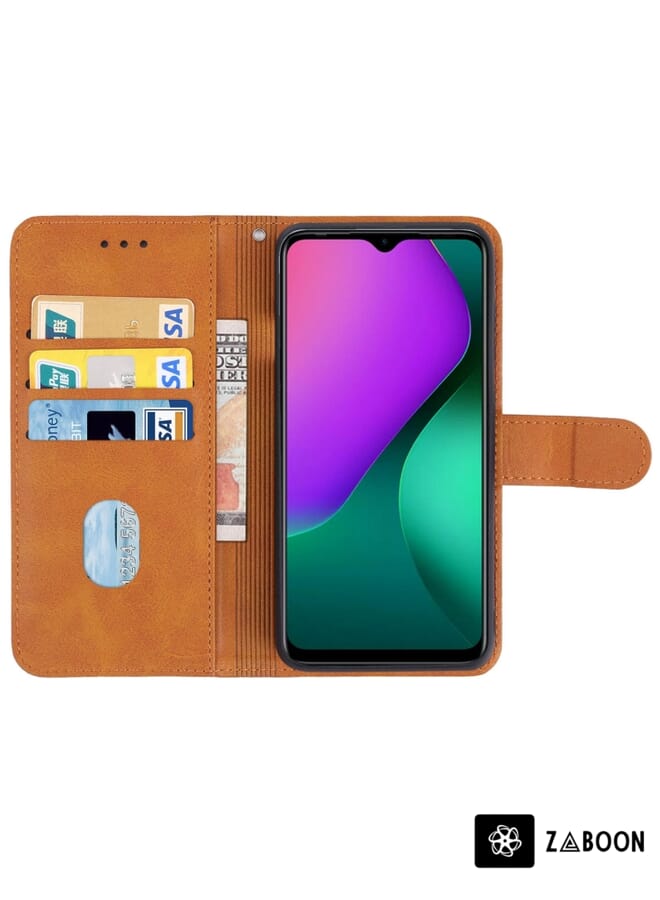 Zaboon Leather  Protective Case Cover For Infinix Hot 10 Play / Smart 5 India X688B - Image 3