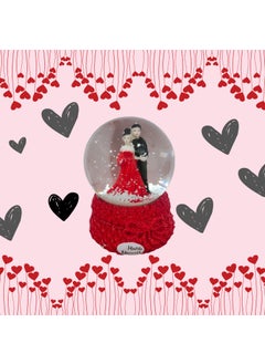 COPPE-RICO - SUPREMA QUALITA` Valentine Gift for Girlfriend Boyfriend Husband Wife Men Women Him Her Romantic Cute Love Couple Snow Globe Hare Valentine Day Decoration Items 