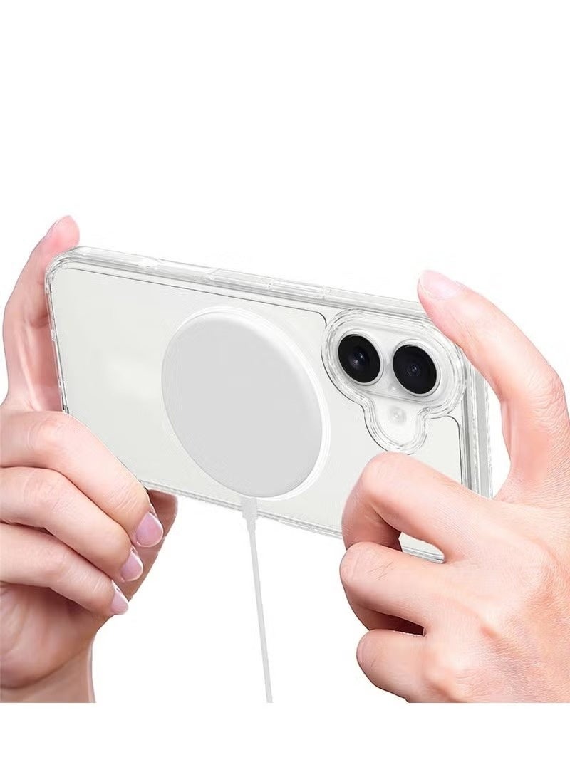 ELTRAZONE Apple iPhone 17 5G 2025 Magnetic Case, Slim Transparent Flexible TPU Shockproof Magsafe Back Phone Case (MCTPTN) - Clear - Image 5