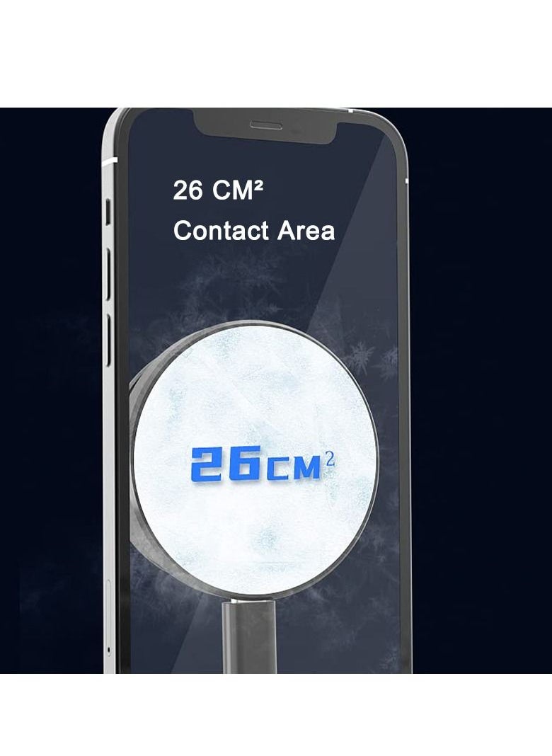 KASTWAVE Cell Phone Magnetic Cooler, Cell Phone Cooling Fun Portable Mobile Phone Radiator Cooling Fan, Gaming Semiconductor Cooling for iPhone iOS for Android and Tablet for ipad  - Image 4