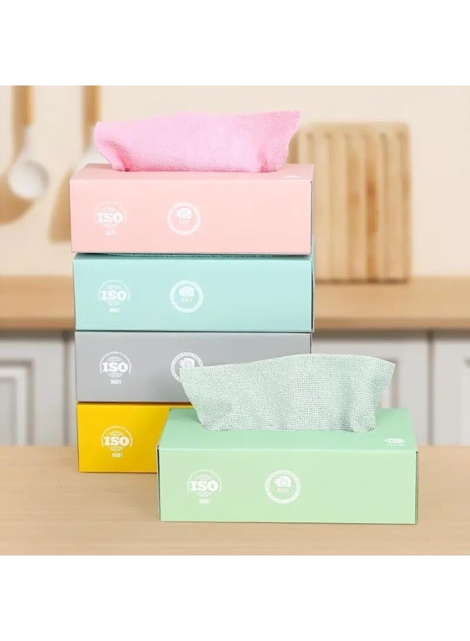 20 Pack Microfiber Cleaning Cloths, Reusable Wet Wipes, Multi-Purpose Microfiber Towel for Home, Kitchen, Car, Glass (Color May Vary) - Image 1