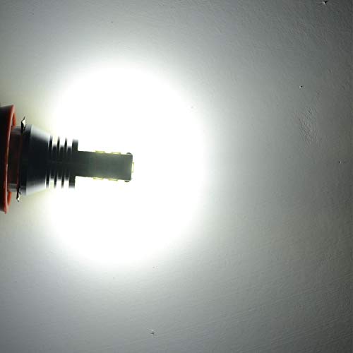 AUTOGINE 2504 PSX24W LED Fog Light Bulbs, 2600 Lumens Extremely Bright 3030-SMD 12276 LED Bulbs for Auto Motorcycle Cars Trucks SUV Fog DRL Lights(6000K Xenon White) - Image 2