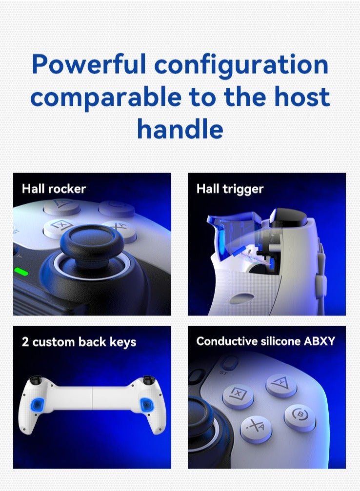 D9 Stretch Controller Gamepad New Hall Trigger Joystick Switch Android ios Pc P3/P4 Tablet Universal