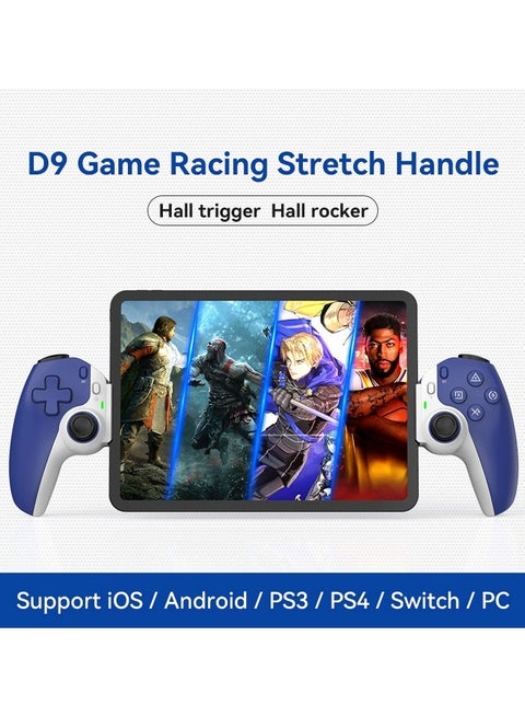 D9 Stretch Controller Gamepad New Hall Trigger Joystick Switch Android ios Pc P3/P4 Tablet Universal