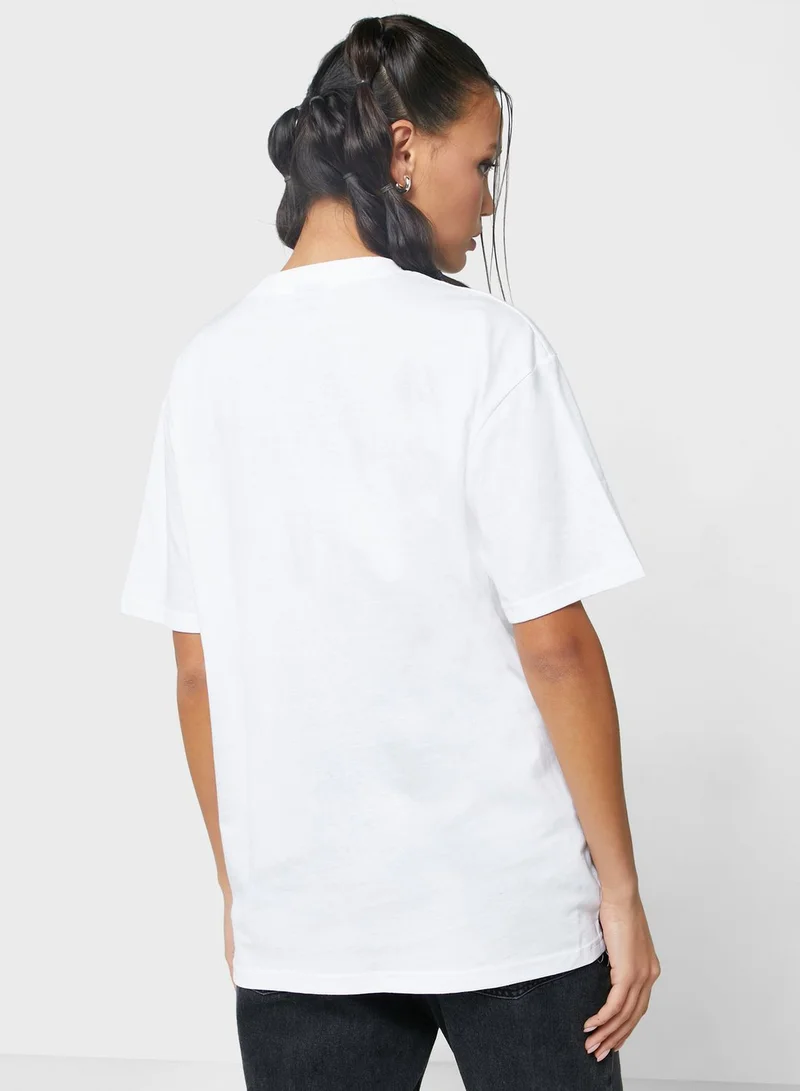 Ginger Oversized Tee With Drop Shoulder