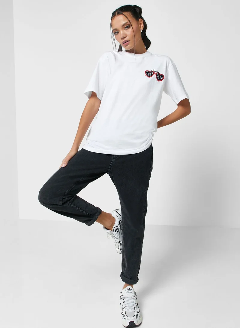 Ginger Oversized Tee With Drop Shoulder