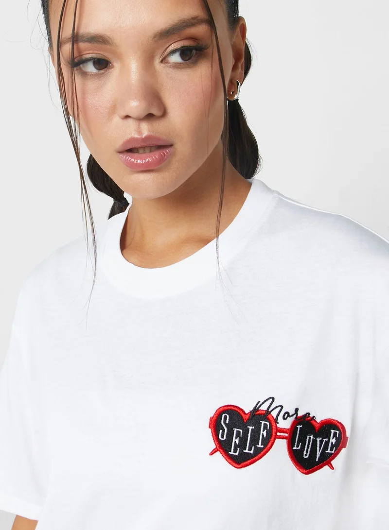 Ginger Oversized Tee With Drop Shoulder