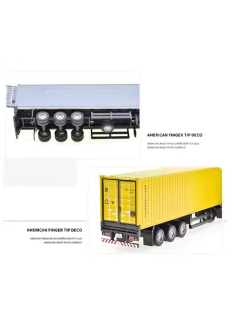 MAGIC VAULT 1: 50 نموذج شاحنة حاوية من سبائك، لعبة عالية المحاكاة، حاوية قابلة للفك، سيارات أطفال، ألعاب رياضية، ألعاب كهربائية، حيوانات إلكترونية، ألعاب صوتية - Image 3