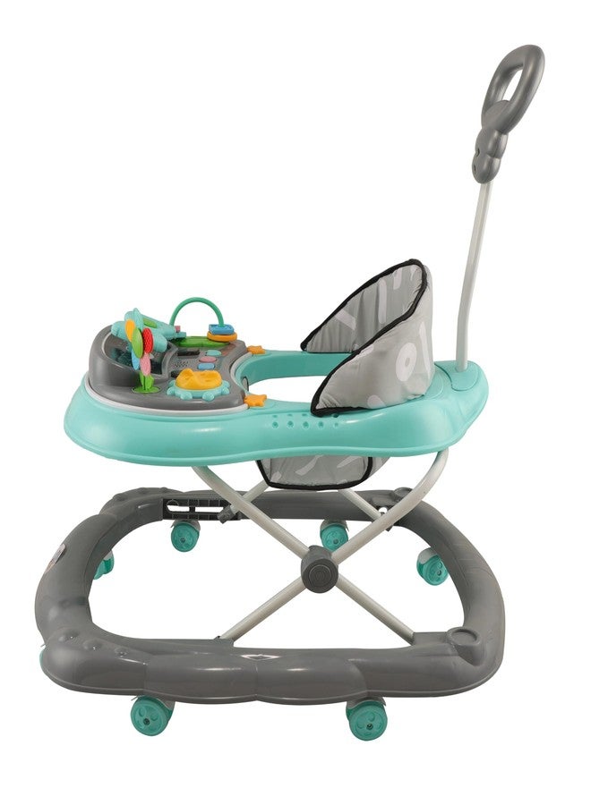 JoyRide Kidzoo BabyGo Musical mini Explorer Walker Compact Foldable Activity Walker with Adjustable Height & Parental Handle for Boys|Girls Age 6+ Months Green - Image 5