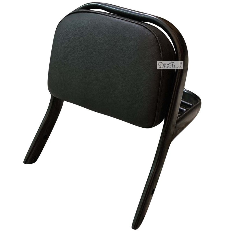 Dhe Best Bike Backrest Rear Passenger Back Rest Black Cushion Black Bar Compatible with Bajaj Avenger 150 Street - Image 5