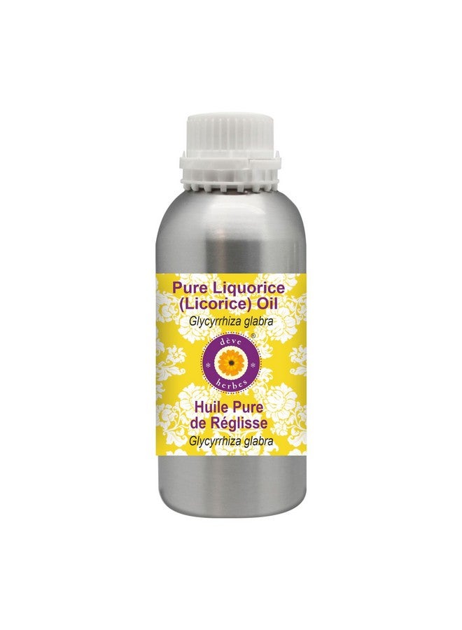 Deve Herbes Liquorice (Licorice) Oil (Glycyrrhiza glabra) | Infused | Pure | Non-Sticky | Lightweight | For Skin Blends | Botanical Extract | Men & Women | 630ml - Image 1