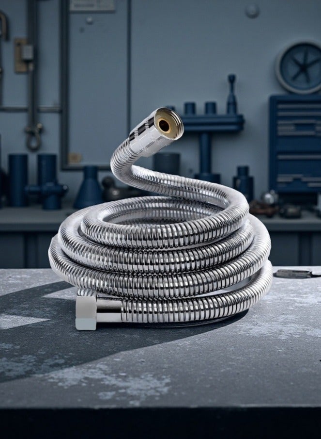 loyal Stainless Steel Shower Hose, Showerhead Hose, Explosion-Proof Showerhead, 1.5-Meter Electroplated Metal Hose For Water Pipes - Image 5